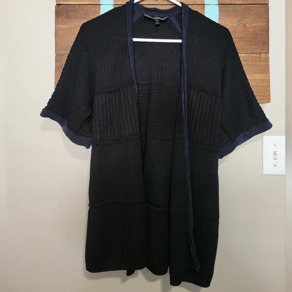 ST. John Black Knit Open Cardigan Size Small - Picture 1 of 8